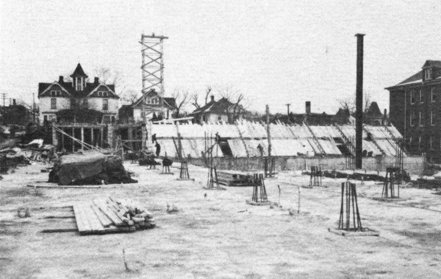 Heelan High School construction 1949